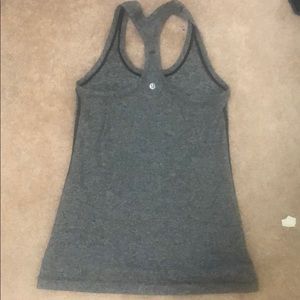 Lululemon gray cool racer back tank